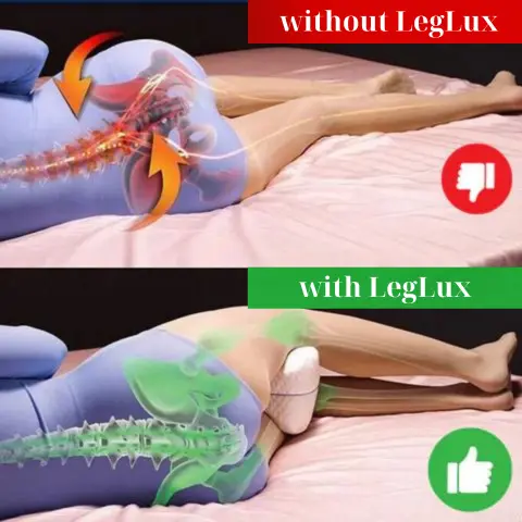 LegLux Knee Pillow vs traditional pillows